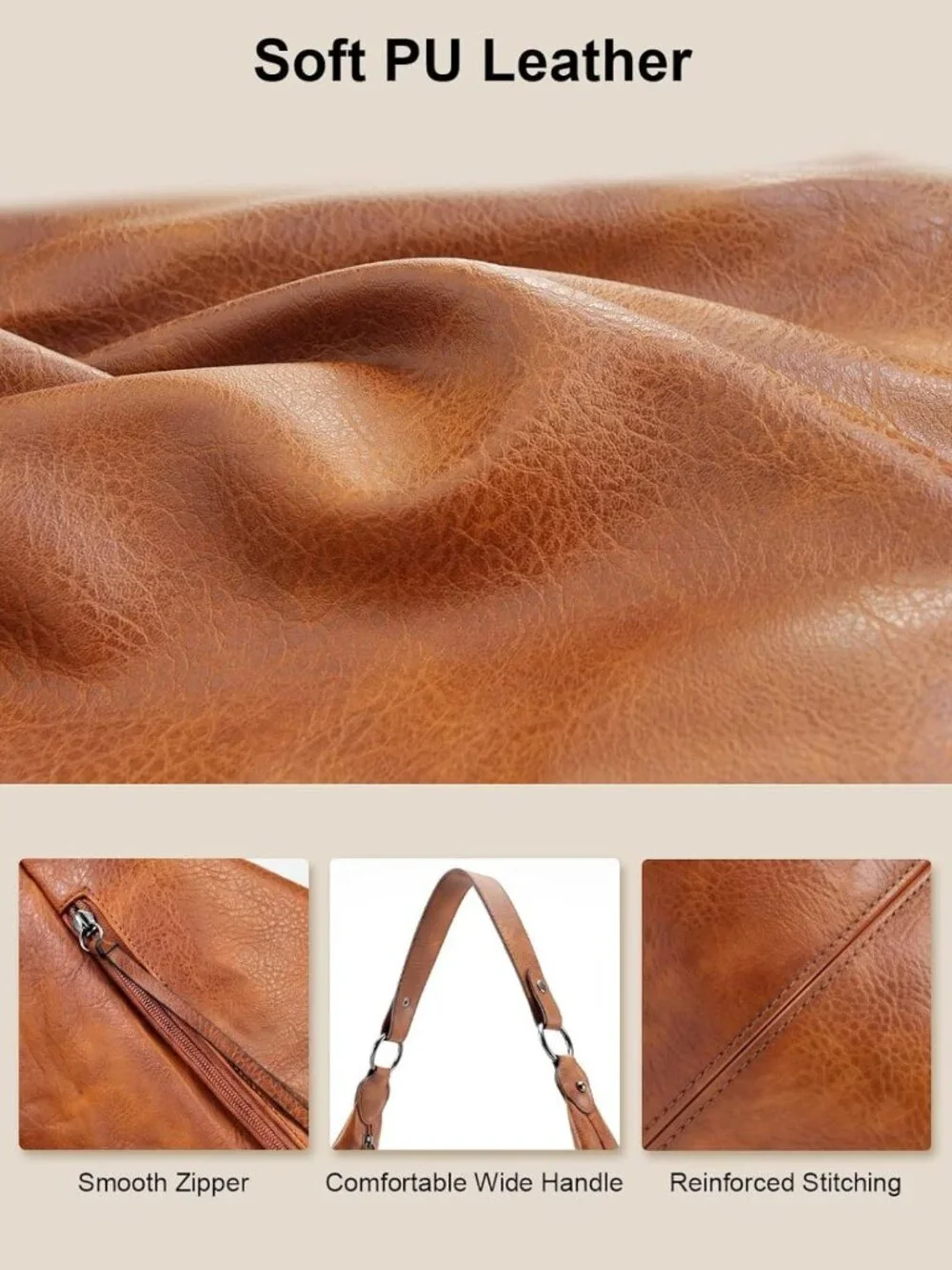 Stylish 3-in-1 Hobo Crossbody Shoulder Handbags for Women - Versatile Purses
